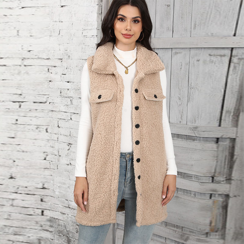Winter Clothing On Sale - เสื้อกั๊กขนแกะสำหรับผู้หญิง แบบต่อผ้า สไตล์คลาสสิก เสื้อผ้าฤดูหนาวราคาถูก ลดราคา เสื้อคลุมกันหนาวสำหรับผู้หญิง