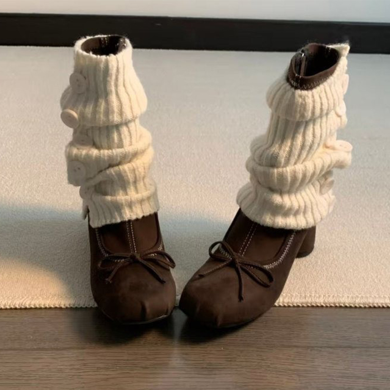 รองเท้าบูทส้นสูงแบบผูกโบว์สำหร - Winter Clothing For Women บทวิจารณ์และราคา
