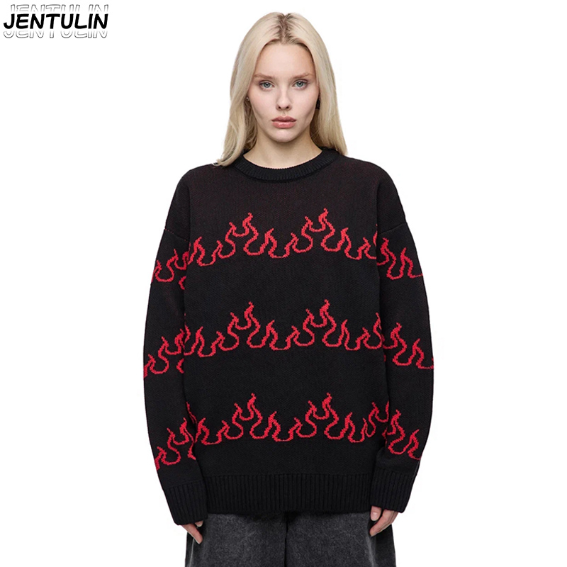 เสื้อไหมพรมลายเปลวไฟสำหรับผู้ช - Winter Clothing Factory Outlet บทวิจารณ์และราคา
