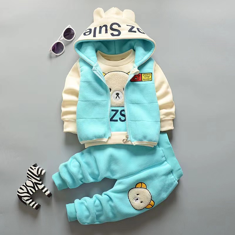 3Pcs ทารกแรกเกิดเสื้อผ้าเด็กทา - Winter Clothing Toddler Girl บทวิจารณ์และราคา