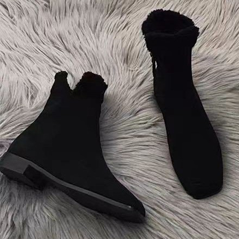 รองเท้าบูทข้อเท้าขนเฟอร์แบบใหม - Winter Clothing For Women บทวิจารณ์และราคา