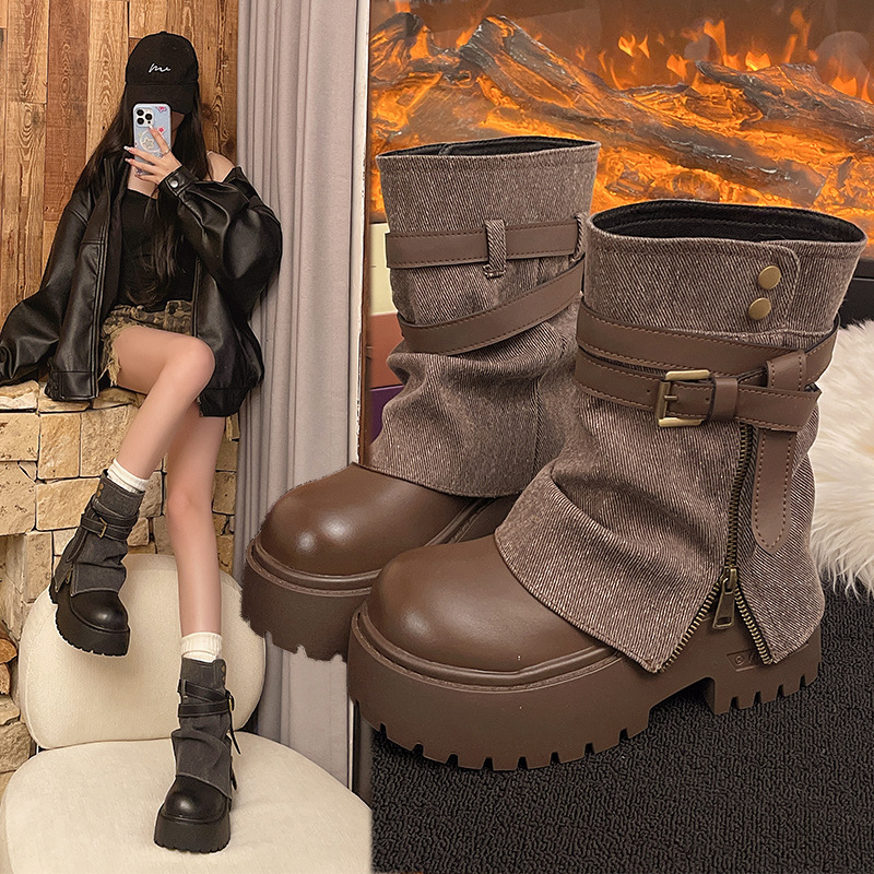 รองเท้าบูทหุ้มข้อสำหรับผู้หญิง - Winter Clothing For Women บทวิจารณ์และราคา