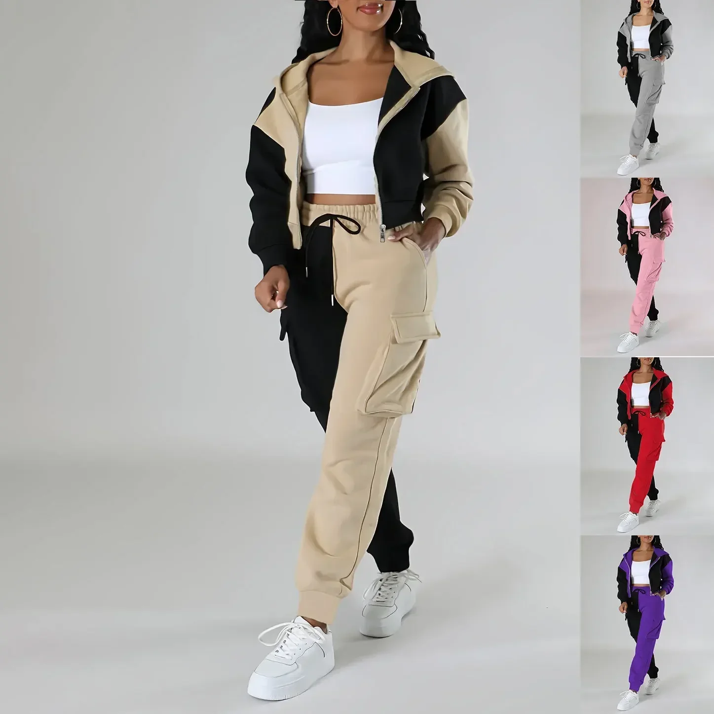 ผู้หญิงหลวมฤดูใบไม้ร่วงฤดูหนาว - Winter Clothing Kit บทวิจารณ์และราคา