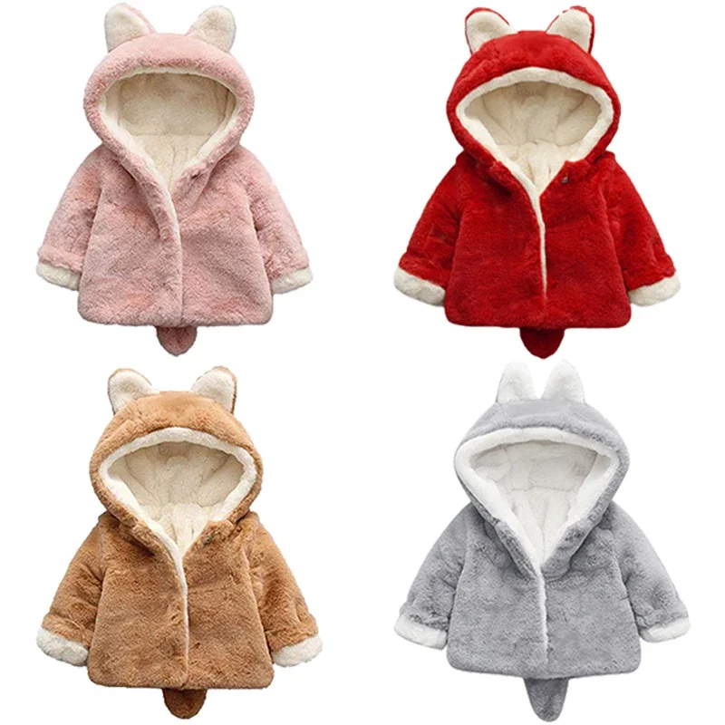 แจ็คเก็ตมีหูแมวน่ารักสำหรับเด็ - Winter Clothing Toddler Girl บทวิจารณ์และราคา