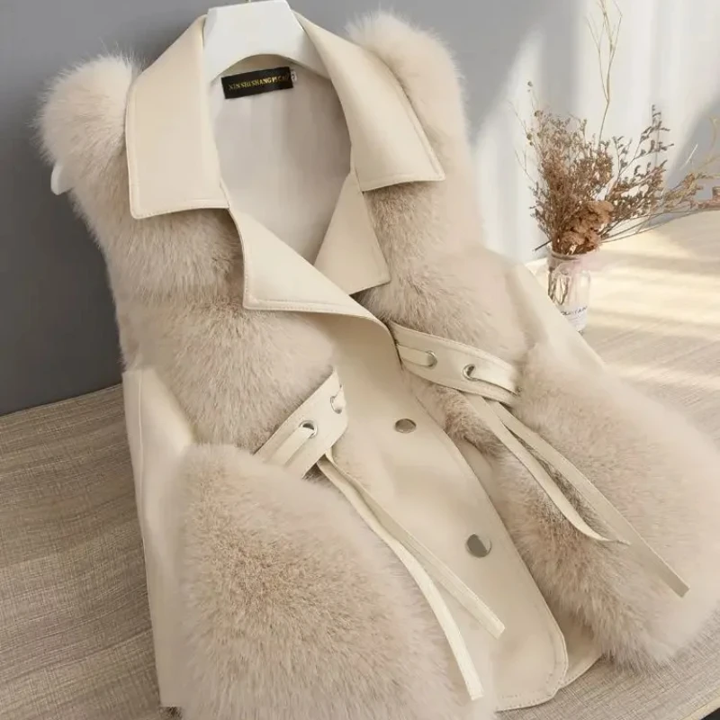 สีทึบเสื้อกั๊กผู้หญิง Lace Up  - Winter Clothing On Sale บทวิจารณ์และราคา