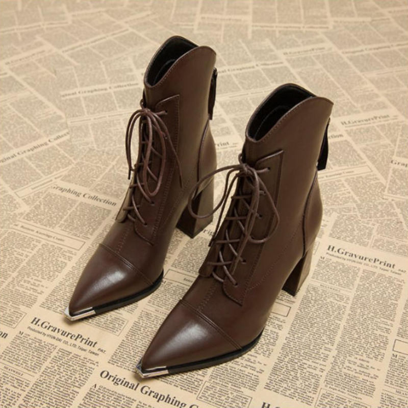 รองเท้าบูทข้อเท้าผู้หญิง แฟชั่ - Winter Clothing For Women บทวิจารณ์และราคา